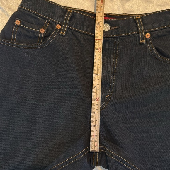 Levi's Black Raw Edge Jean Shorts Relaxed Fit Size 8 NWT - Picture 7 of 9